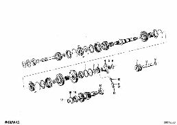 ZF S5-16 GEAR WHEEL SET,SINGLE PARTS diagram for BMW 2500-3.3Li 2800