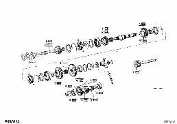 ZF S5-16 GEAR WHEEL SET,SINGLE PARTS diagram for BMW 2500-3.3Li 2800