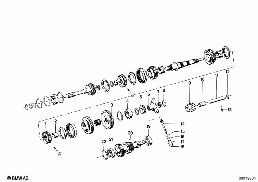 GETRAG 262 GEAR WHEEL SET,SINGLE PARTS diagram for BMW 2500-3.3Li 3.3Li