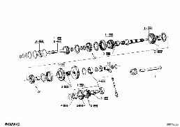 GETRAG 262 GEAR WHEEL SET-REPAIR KIT diagram for BMW 2500-3.3Li 3.3Li