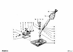 ZF S5-16 HOUSING+ATTACHING PARTS diagram for BMW 2500-3.3Li 2800