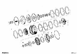 ZF 3HP20 DRIVE CLUTCH A/B diagram for BMW 2500-3.3Li 2800