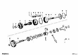 ZF 3HP20 PLANET WHEEL SET diagram for BMW 2500-3.3Li 2800
