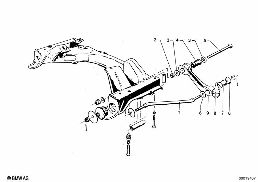 FRONT AXLE SUPPORT/WISHBONE diagram for BMW 2500-3.3Li 3.3Li