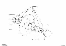 WHEEL BEARING diagram for BMW 2500-3.3Li 3.3Li