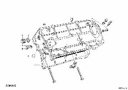 ENGINE HOUSING diagram for BMW 1500-2000CS 1800
