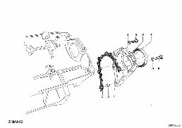 ENGINE HOUSING MOUNTING PARTS diagram for BMW 1500-2000CS 1800