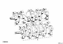 CRANKSHAFT diagram for BMW 1500-2000CS 1800