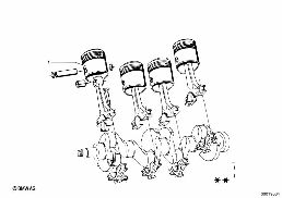 PISTON diagram for BMW 1500-2000CS 1600
