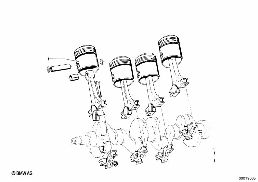 PISTON diagram for BMW 1500-2000CS 1800