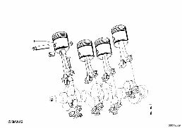 PISTON diagram for BMW 1500-2000CS 2000tilux