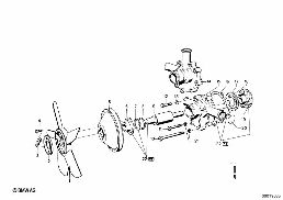 WATER PUMP diagram for BMW 1500-2000CS 1800