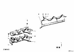 EXHAUST MANIFOLD diagram for BMW 1500-2000CS 1800