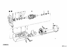 ALTERNATOR, INDIVIDUAL PARTS diagram for BMW 1500-2000CS 1800