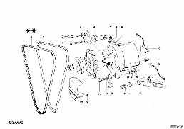 ALTERNATOR, INDIVIDUAL PARTS diagram for BMW 1500-2000CS 1800
