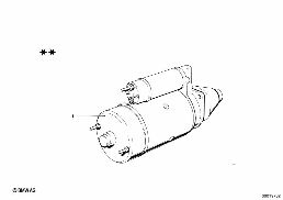 STARTER diagram for BMW 1500-2000CS 1800