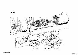 STARTER SINGLE PARTS diagram for BMW 1500-2000CS 1800