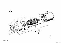STARTER SINGLE PARTS diagram for BMW 1500-2000CS 1800