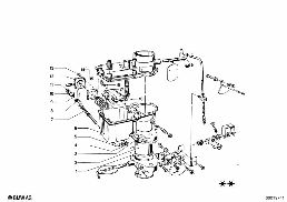 CARBURETOR MOUNTING PARTS diagram for BMW 1500-2000CS 1800