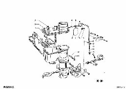 CARBURETOR MOUNTING PARTS diagram for BMW 1500-2000CS 1800