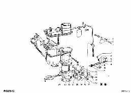 CARBURETOR MOUNTING PARTS diagram for BMW 1500-2000CS 1800