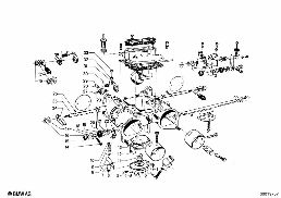 CARBURETOR MOUNTING PARTS diagram for BMW 1500-2000CS 1800ti