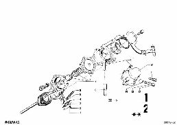 FUEL SUPPLY/PUMP/FILTER diagram for BMW 1500-2000CS 1800