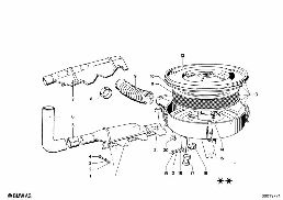 INTAKE SILENCER / FILTER CARTRIDGE INTAKE SILENCER / FILTER CARTRIDGE diagram for BMW 1500-2000CS 1800