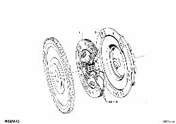 CLUTCH diagram for BMW 1500-2000CS 1500