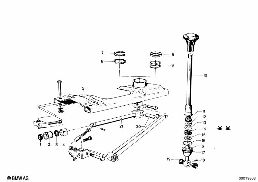 SHIFT LEVER diagram for BMW 1500-2000CS 1800