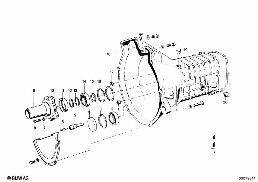 GETRAG 235 HOUSING+ATTACHING PARTS diagram for BMW 1500-2000CS 1800