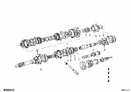 GETRAG 235 GEAR WHEEL SET PARTS/REP.KITS diagram for BMW 1500-2000CS 1800