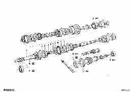 GETRAG 235 GEAR WHEEL SET PARTS/REP.KITS diagram for BMW 1500-2000CS 1800