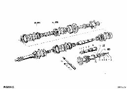 GETRAG 235 GEAR WHEEL SET PARTS/REP.KITS diagram for BMW 1500-2000CS 1800