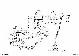 SHIFT LEVER diagram for BMW 1500-2000CS 1800