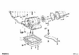 ZF 3HP12 MOUNTING PARTS/SUSPENSION diagram for BMW 1500-2000CS 1800