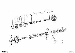 ZF 3HP12 PLANET WHEEL SET diagram for BMW 1500-2000CS 1800