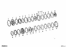 ZF 3HP12 BRAKE CLUTCH C/C'/D diagram for BMW 1500-2000CS 1800
