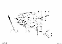 ZF 3HP12 GEAR SHIFT/PARKING LOCK diagram for BMW 1500-2000CS 1800