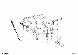ZF 3HP12 GEAR SHIFT/PARKING LOCK diagram for BMW 1500-2000CS 1800