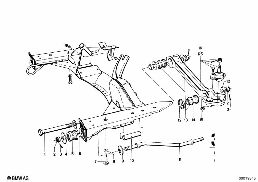 FRONT AXLE SUPPORT/WISHBONE diagram for BMW 1500-2000CS 1800