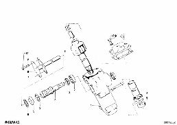 STEERING BOX SINGLE COMPONENTS diagram for BMW 1500-2000CS 1800