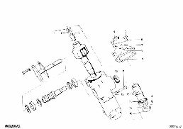 STEERING BOX SINGLE COMPONENTS diagram for BMW 1500-2000CS 1800