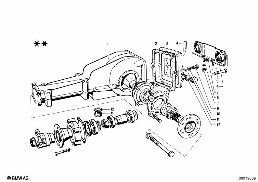 DIFFERENTIAL-HOUSING/HOUSING COVER diagram for BMW 1500-2000CS 1500