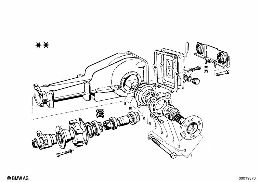 DIFFERENTIAL-HOUSING/HOUSING COVER diagram for BMW 1500-2000CS 1500