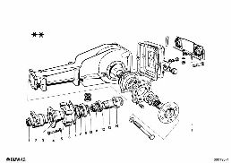 REAR-AXLE-DRIVE PARTS diagram for BMW 1500-2000CS 1500