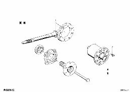 DIFFERENTIAL-CROWN WHEEL INST.PARTS diagram for BMW 1500-2000CS 1500
