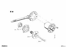 DIFFERENTIAL-LIMITED SLIP DIFF.UNIT diagram for BMW 1500-2000CS 1500