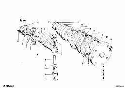 OUTPUT SHAFT diagram for BMW 1500-2000CS 1500