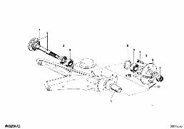 SIDE SHAFT/WHEEL BEARINGS diagram for BMW 1500-2000CS 1500